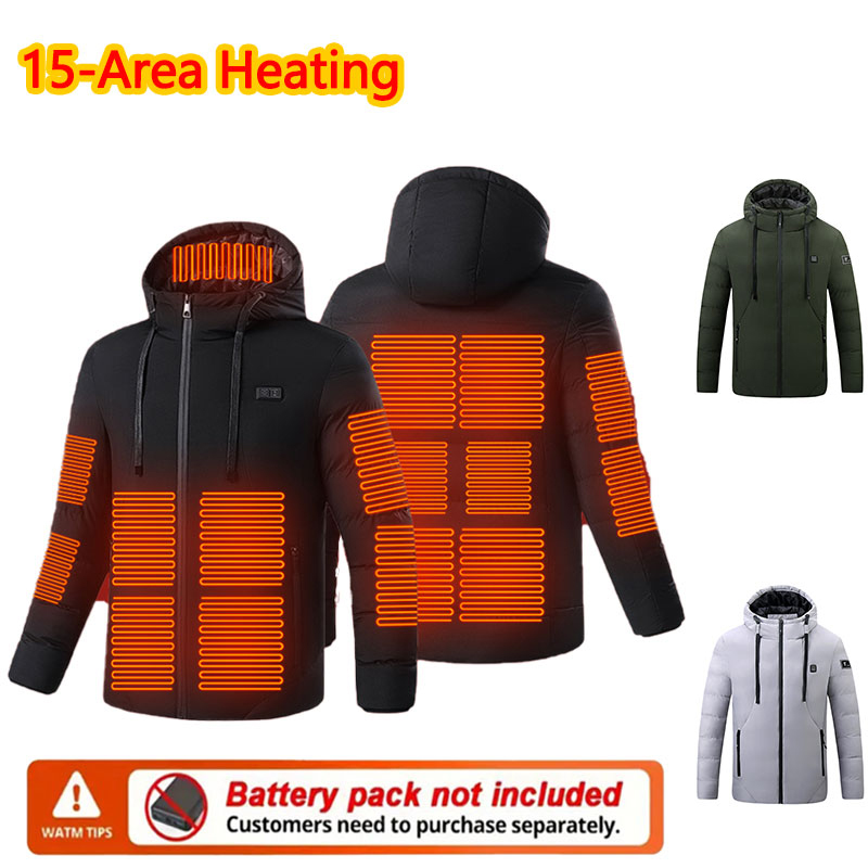 Outdoor Sport Jacket Women'S - 15 Area Heated Winter Hooded Jacket