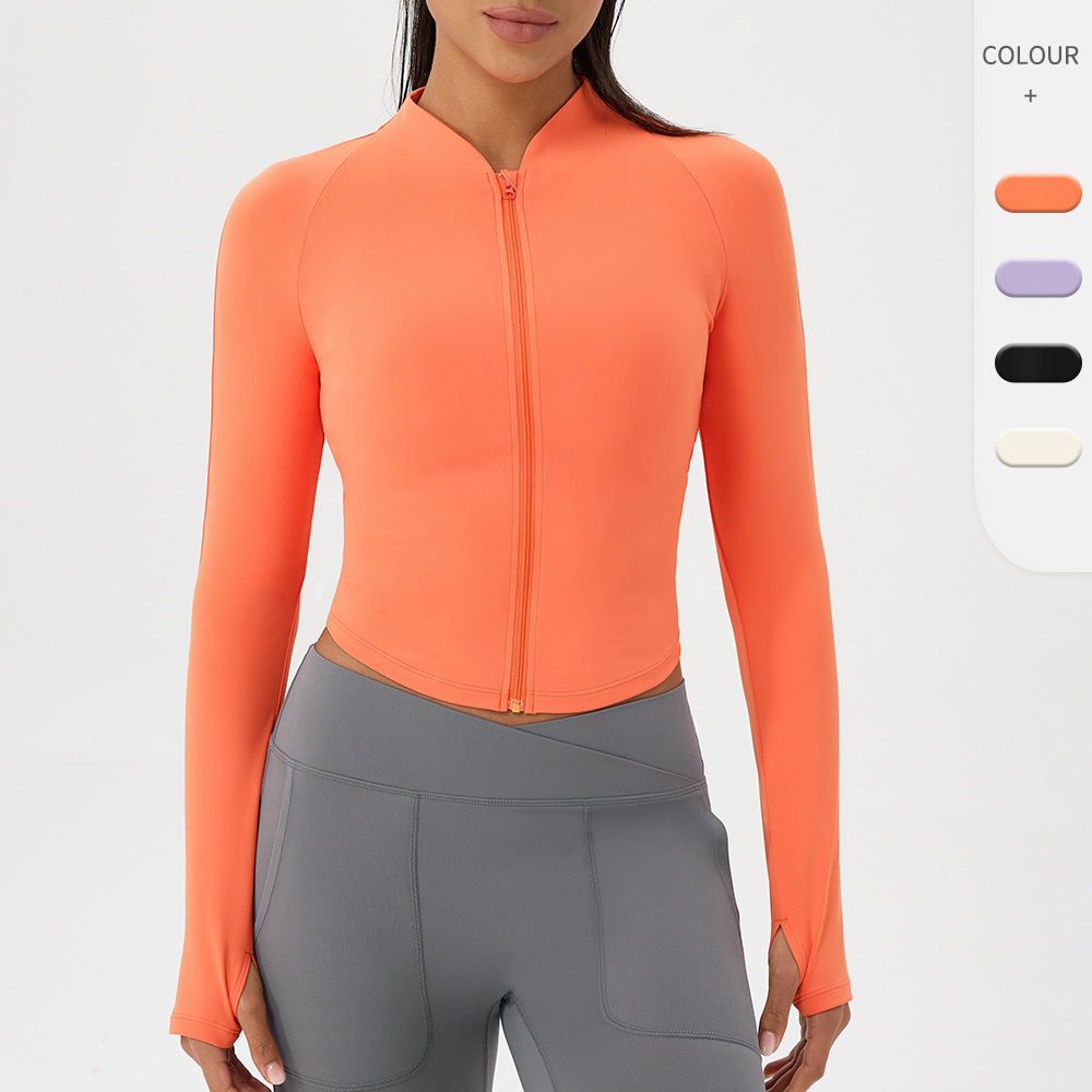 Nude yoga wear jacket stand-up - огляд і ціна Outdoor Sport Jacket Women'S